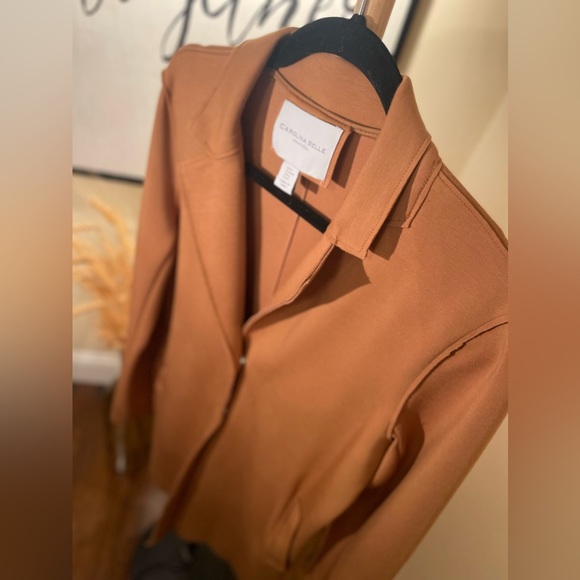 Carolina Belle Montréal Chartreuse Women's Jacket w Snap Buttons & Side Pockets - Picture 5 of 8